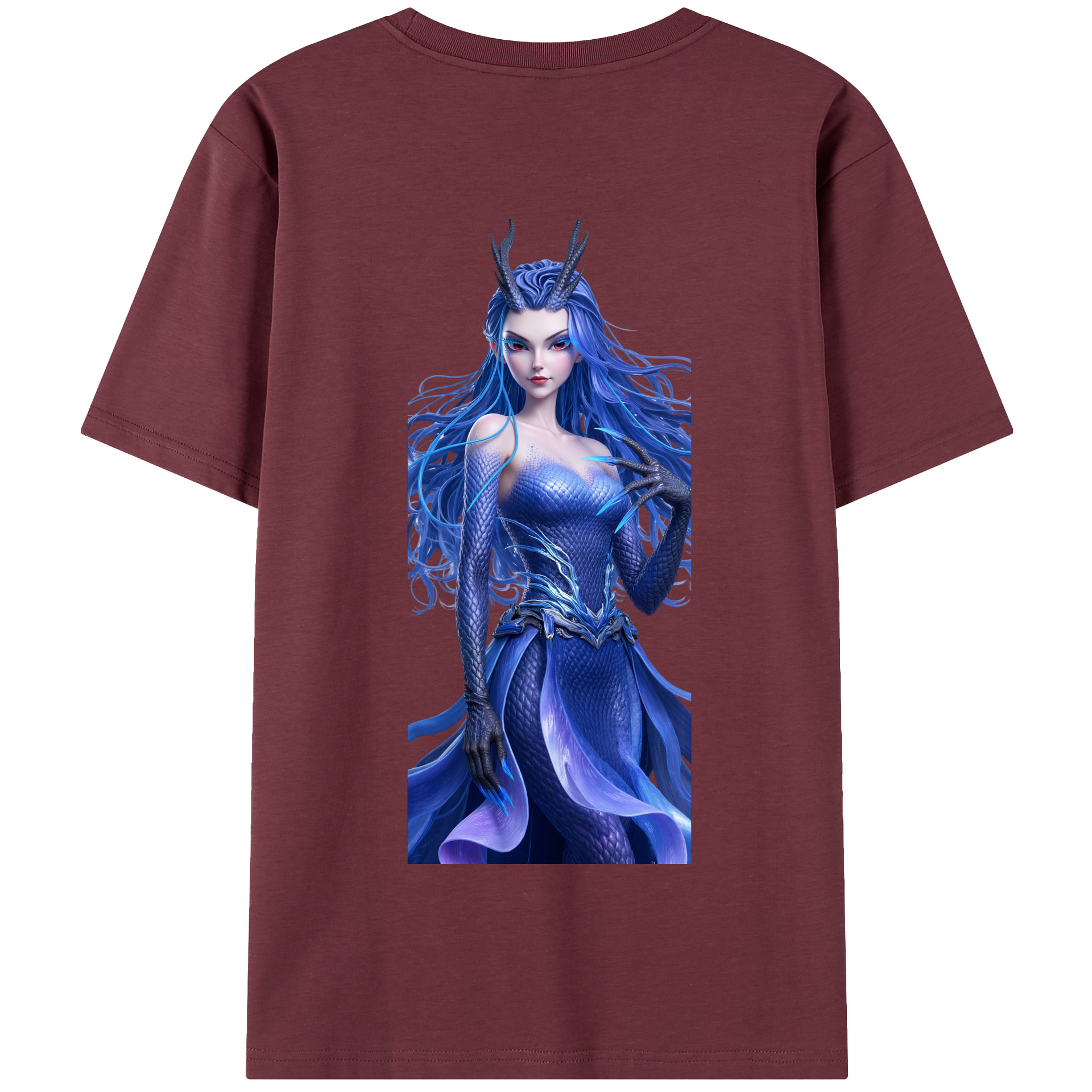 （画像用） Ne Zha 2 ナタ 魔童の大暴れ 綿100％半袖Tシャツ（背面プリント）